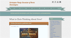 Desktop Screenshot of christopherhealy.com